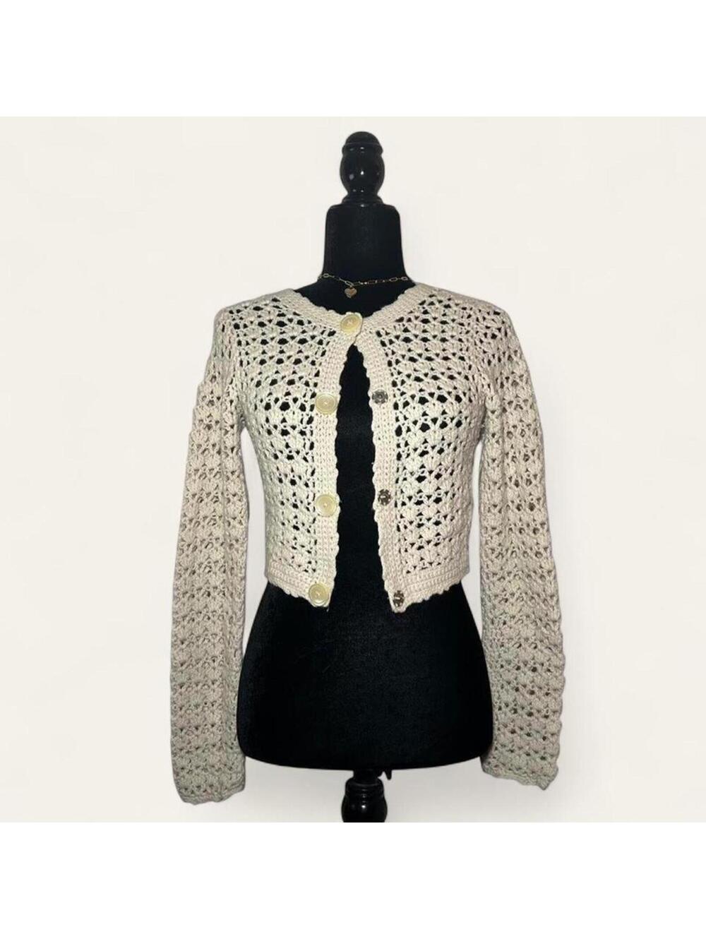 Club Monaco Cream Cardigan Size XS